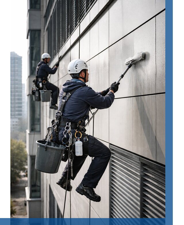 Мойка вентилируемого фасада в Климовске от 253 р. | ВЫСОТНИК-Клс