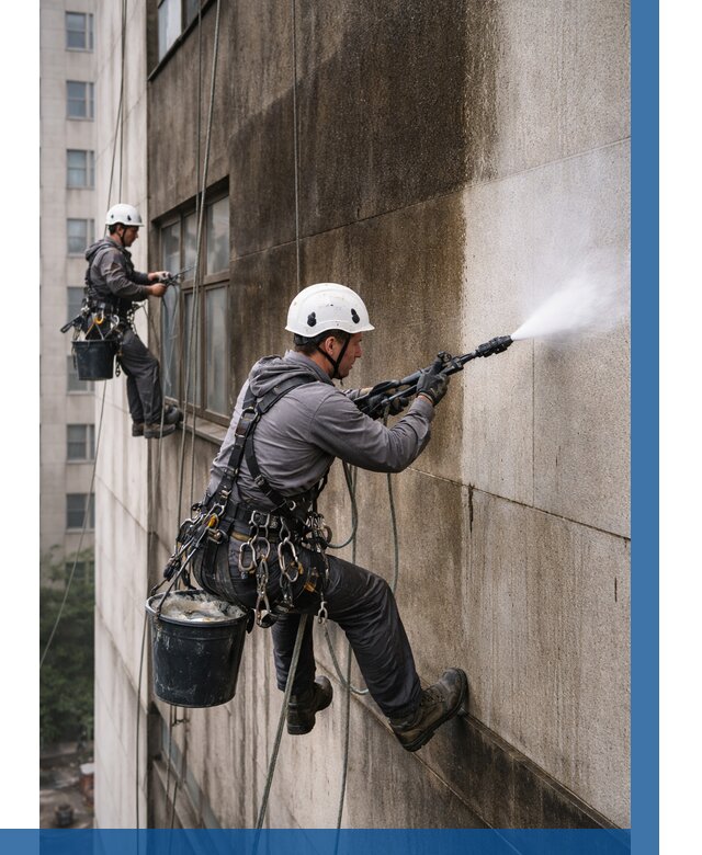 Очистка фасада от копоти в Климовске от 253 р. | ВЫСОТНИК-Клс