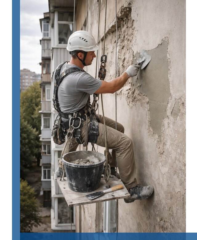 Восстановление фасадной штукатурки в Климовске с гарантией качества
