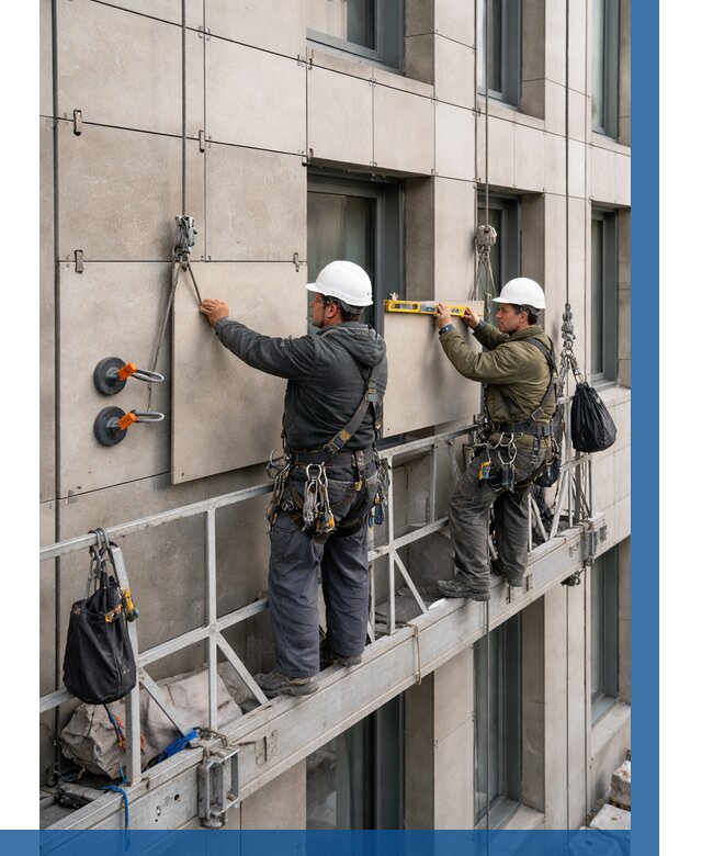 Монтаж керамогранита на фасад в Климовске от 2532 р. | ВЫСОТНИК-Клс