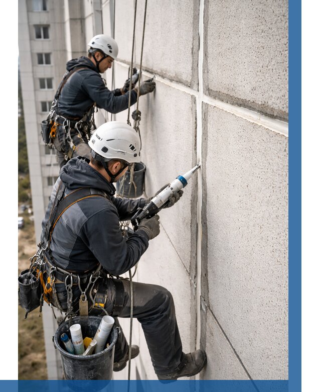 Герметизация межпанельных швов в Климовске от 709 р. | ВЫСОТНИК-Клс