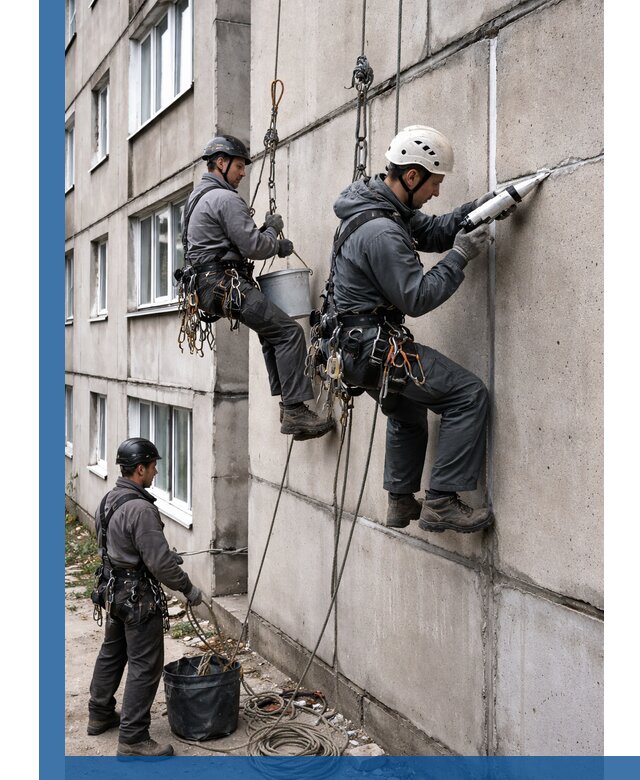 Герметизация межпанельных швов в Климовске с гарантией герметичности