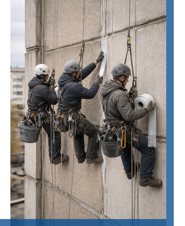 Ремонт межпанельных швов в Климовске от 760 р. | ВЫСОТНИК-Клс