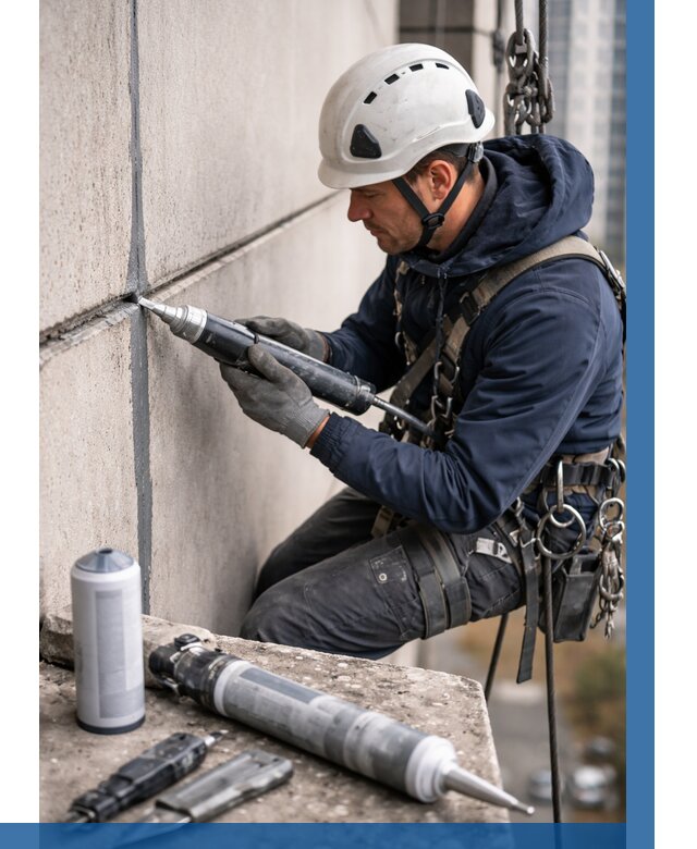 Вторичная герметизация швов в Климовске от 456 р. | ВЫСОТНИК-Клс