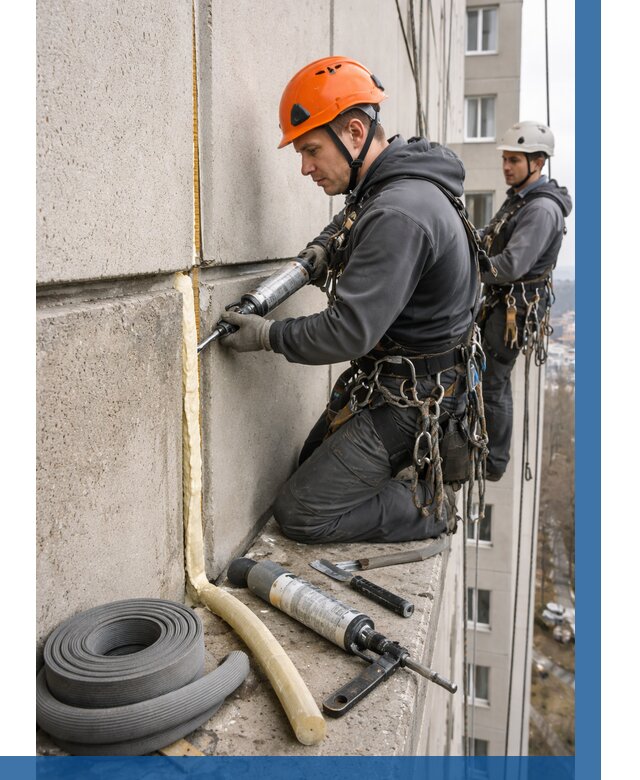 Теплый шов межпанельные швы в Климовске от 709 р. | ВЫСОТНИК-Клс