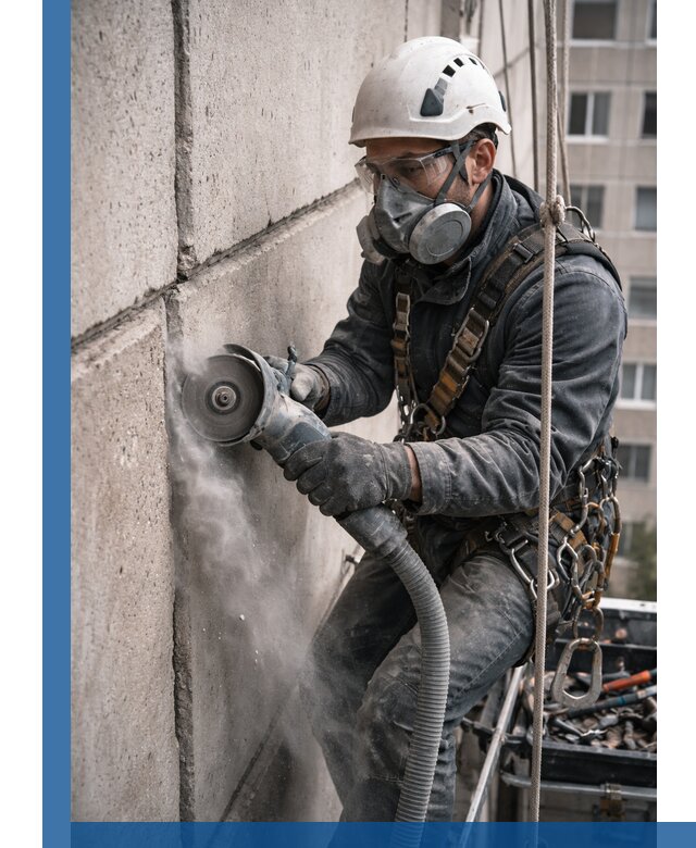 Штробление межпанельных швов в Климовске качественно и быстро