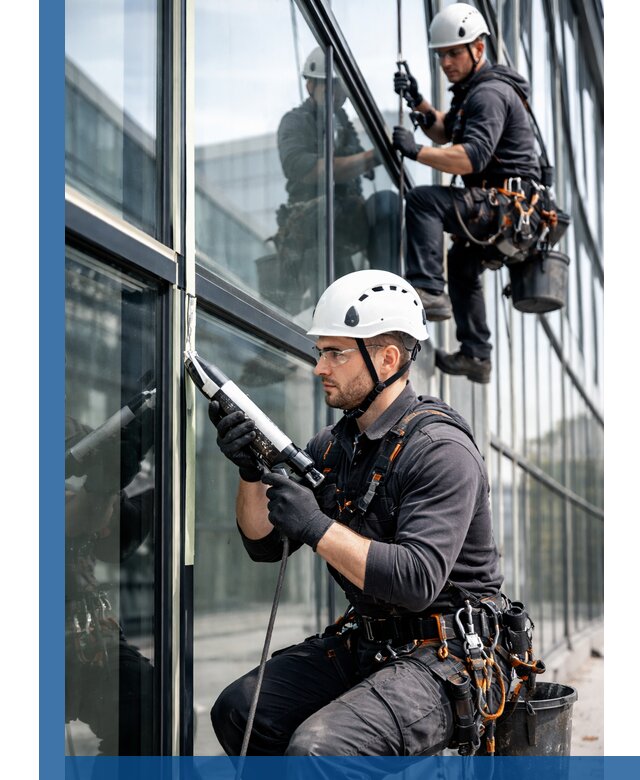 Герметизация витражных швов в Климовске для зданий и фасадов