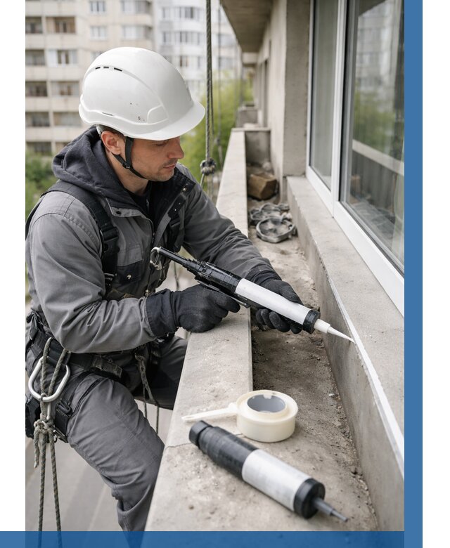 Герметизация швов лоджии в Климовске от 4558 р. | ВЫСОТНИК-Клс