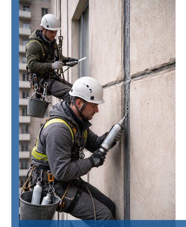 Герметизация деформационных швов фасада в Климовске качественно