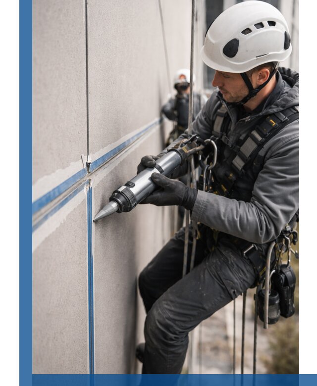 Герметизация стыков фасадных панелей в Климовске качественно и быстро