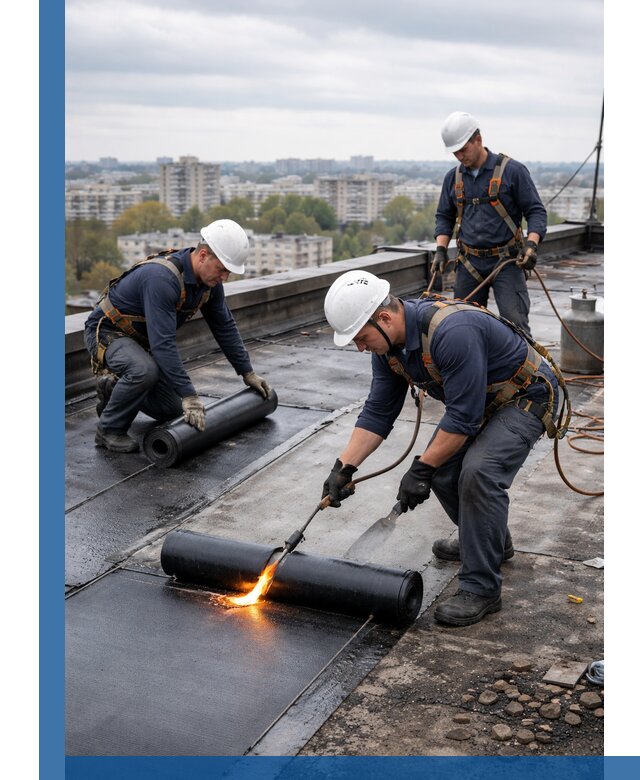 Ремонт наплавляемой кровли в Климовске качественно и надежно