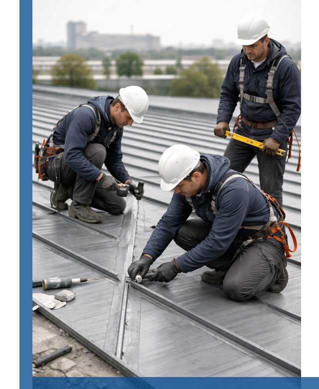 Ремонт фальцевой кровли в Климовске срочно и качественно