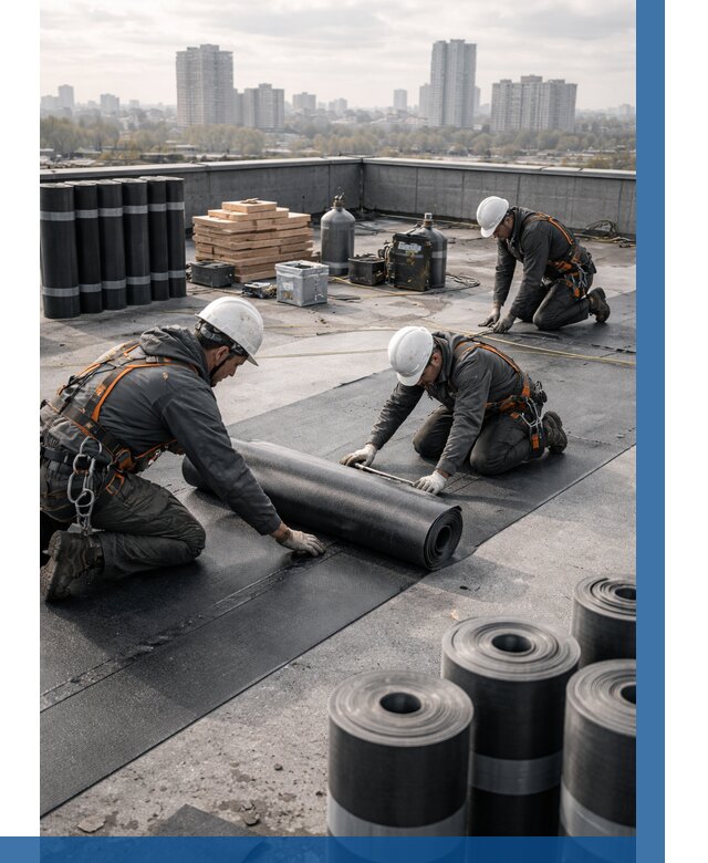 Монтаж мягкой кровли под ключ в Климовске от 456 р. | ВЫСОТНИК-Клс