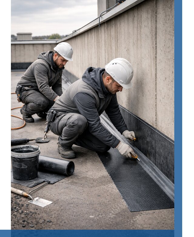 Гидроизоляция примыканий на кровле в Климовске от 912 р. | ВЫСОТНИК-Клс