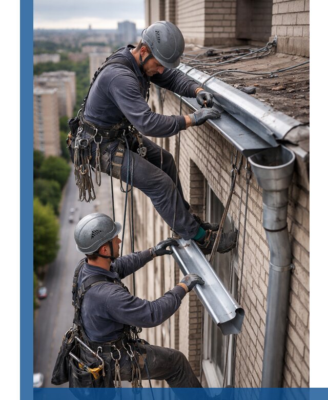 Ремонт водосточных желобов в Климовске, быстро и качественно