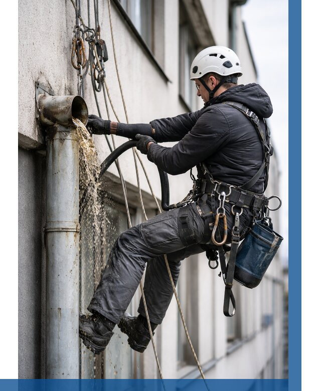 Прочистка водосточных труб в Климовске от 3545 р. | ВЫСОТНИК-Клс