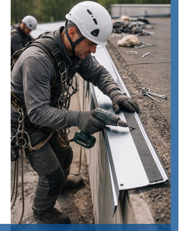 Монтаж капельника на кровле в Климовске от 304 р. | ВЫСОТНИК-Клс