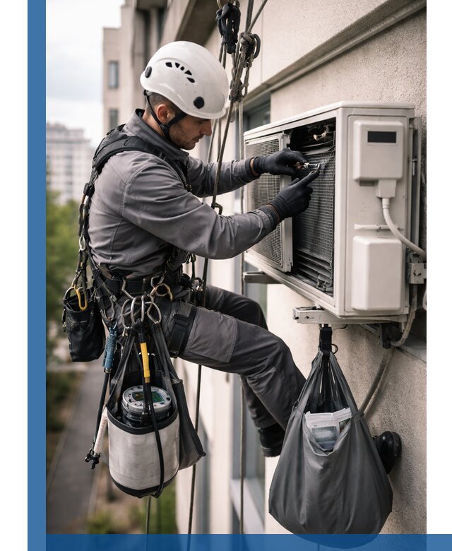 Обслуживание внешнего блока кондиционера в Климовске профессионально