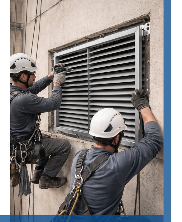 Монтаж вентиляционных решеток в Климовске от 4558 р. | ВЫСОТНИК-Клс