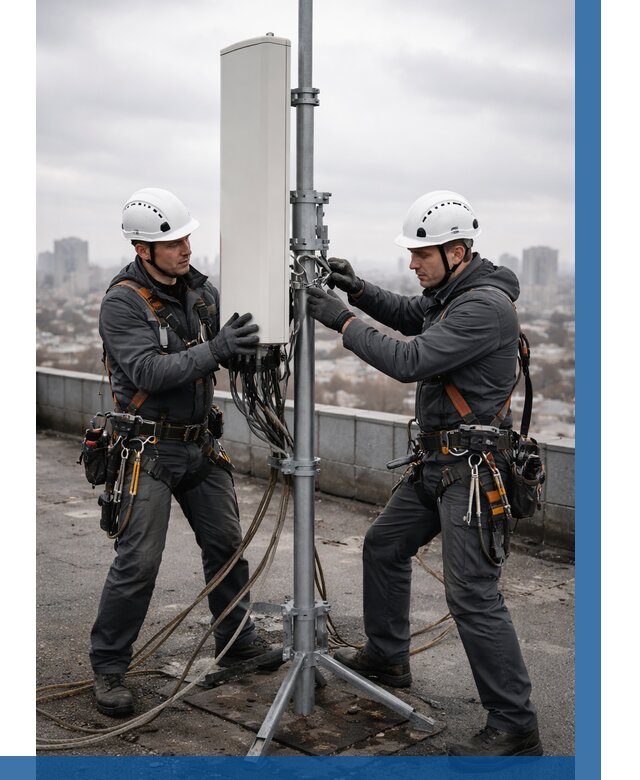 Монтаж антенн связи на крыше в Климовске от 8609 р. | ВЫСОТНИК-Клс