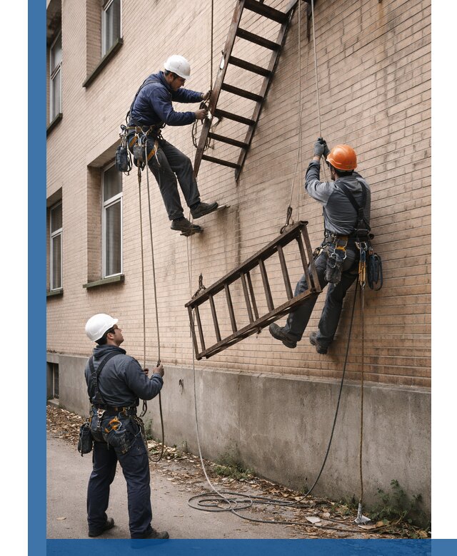 Демонтаж пожарной лестницы в Климовске быстро и безопасно