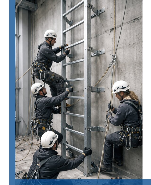Монтаж металлических лестниц в Климовске под ключ со гарантией