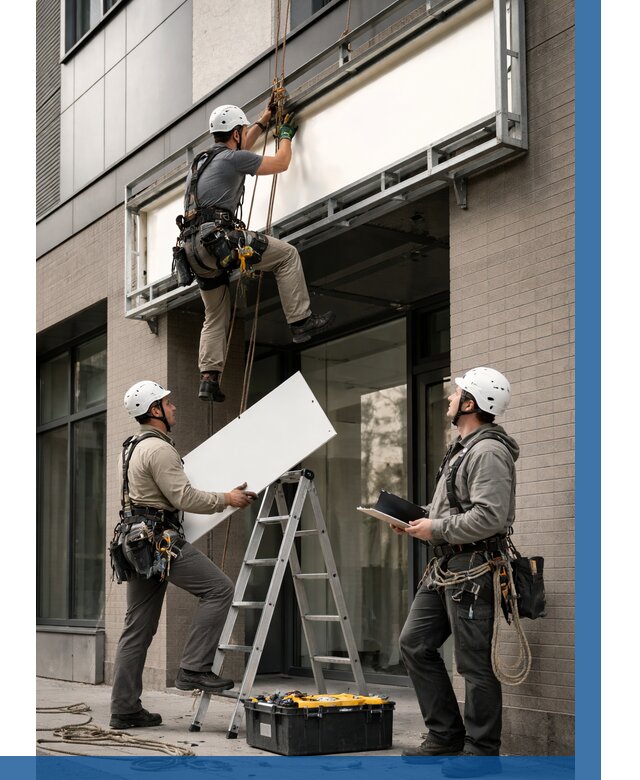 Монтаж светового короба в Климовске от 6583 р. | ВЫСОТНИК-Клс