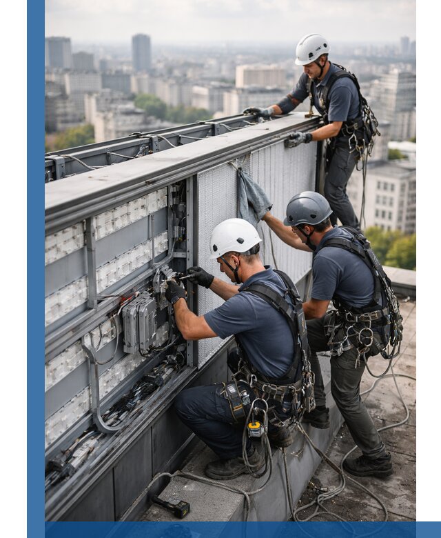 Профессиональное обслуживание крышной рекламы в Климовске под ключ