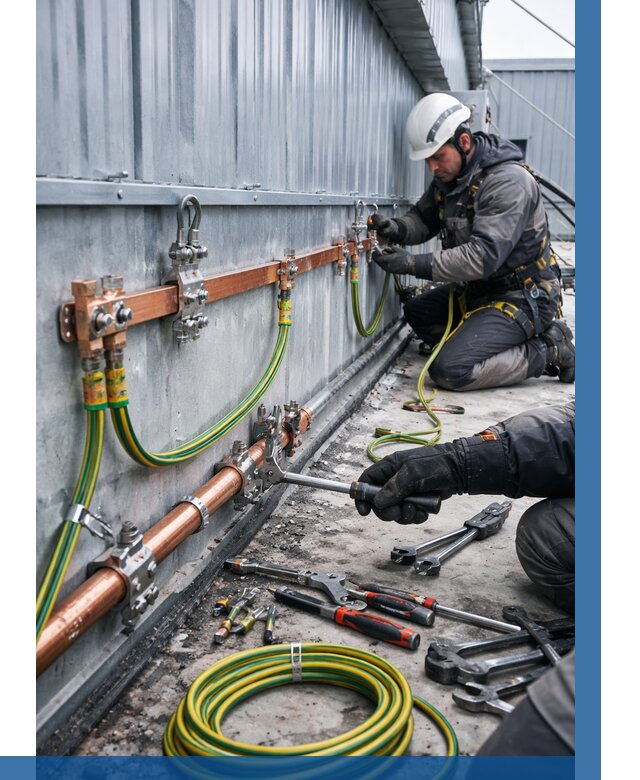 Монтаж заземления здания в Климовске от 25320 р. | ВЫСОТНИК-Клс