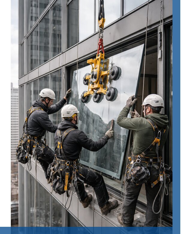 Фасадное остекление зданий под ключ в Климовске от 10128 р. | ВЫСОТНИК-Клс