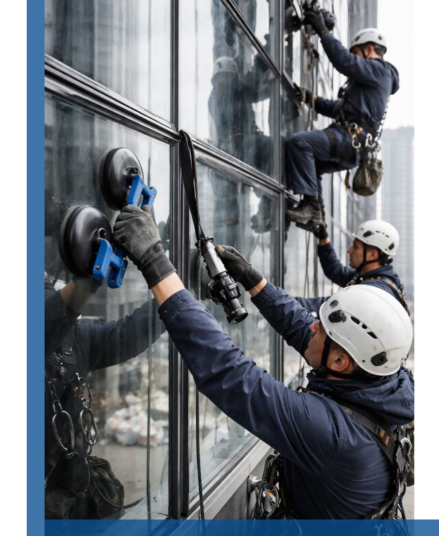 Радиусное остекление фасадов под ключ в Климовске с гарантиями