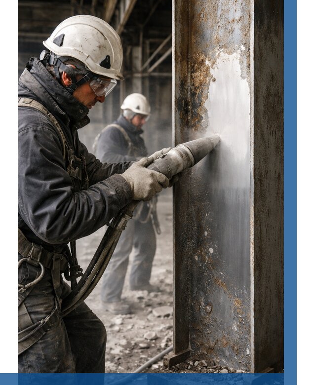 Удаление старой краски с металла в Климовске от 456 р. | ВЫСОТНИК-Клс