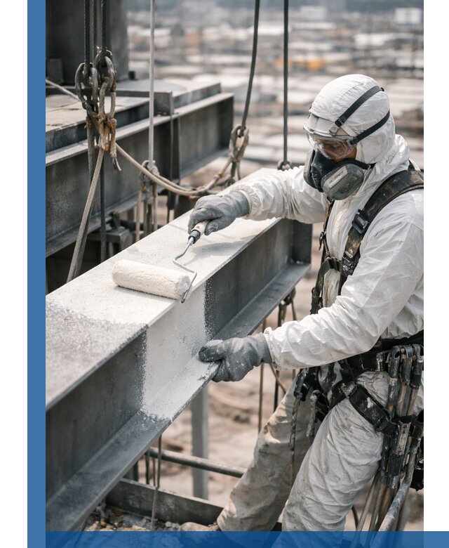 Профессиональная огнезащитная обработка металлоконструкций в Климовске