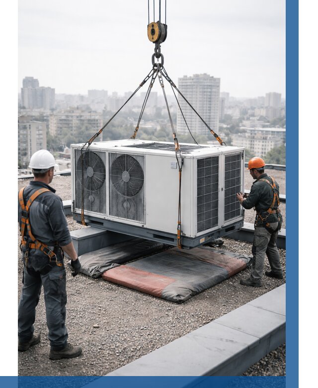 Подъем груза на крышу в Климовске от 5064 р. | ВЫСОТНИК-Клс заказать