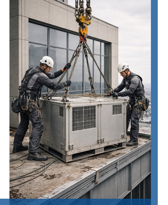 Такелажные работы на высоте в Климовске от 8102 р. | ВЫСОТНИК-Клс