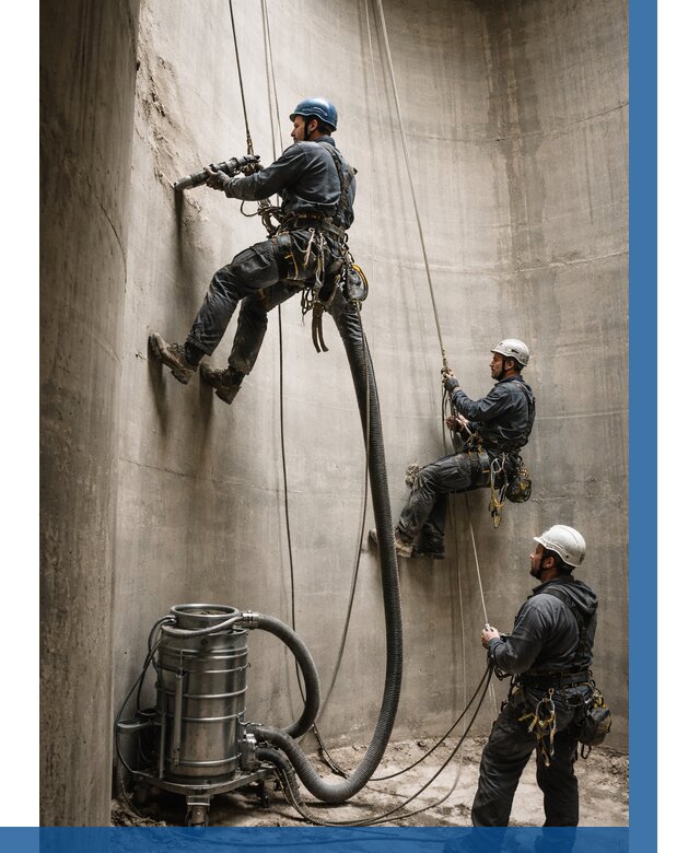 Зачистка силосов в Климовске от 4558 р. Договор и смета ВЫСОТНИК-Клс