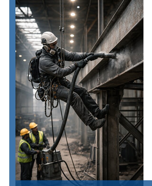 Обеспыливание конструкций в цехах промышленного производства в Климовске