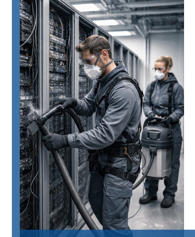 Обеспыливание серверной комнаты в Климовске, профессиональная очистка