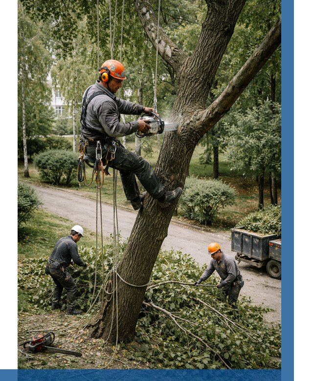 Кронирование деревьев в Климовске от 6583 р. | ВЫСОТНИК-Клс