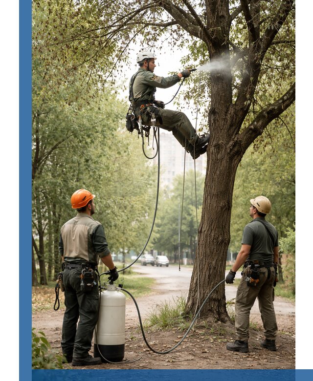 Обработка деревьев от вредителей в Климовске профессиональная защита