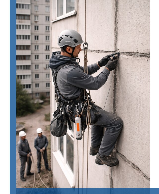 Обследование межпанельных швов и герметизация в Климовске
